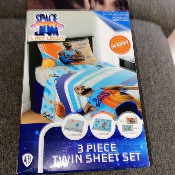 Space Jam A New Legacy LeBron James 3 Piece Twin sheet Set p6 - Picture 3 of 7